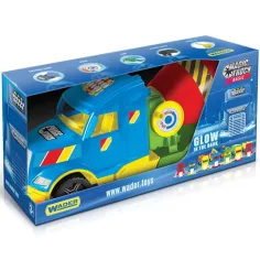 Magic Truck: Camión mezclador de cemento con luces fluorescentes de 60 cm - Wader
