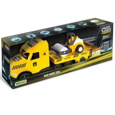 Magic Truck Technic: Camión con rodillo y luz 80cm - Wader