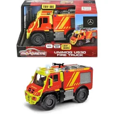 Majorette: Unimog U530 camión de bomberos de metal con luz y sonido - Simba Toys