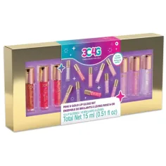 Make it Real: 3C4G rosa y dorado set de brillos labiales de 10 piezas
