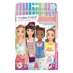 Make It Real: Cuaderno de bocetos de diseño de moda floreciente