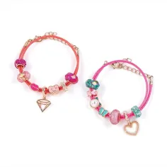 imagen de Make It Real: Fabricación de joyas, pulseras de encanto halo en almacenamiento rosa 4