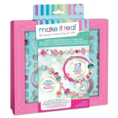 Make it Real: Pulseras de Colgante de Cristal Rosa