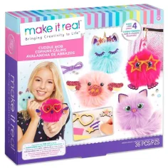 Make It Real: Set de creación de pompones de peluche 4 piezas