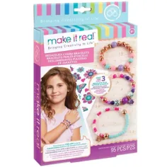 Make it Real: Set de creación de pulseras de cuentas - Creatividad floreciente