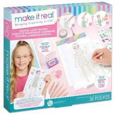 Make It Real: Tabla creativa de diseñador de moda con iluminación LED y plantillas