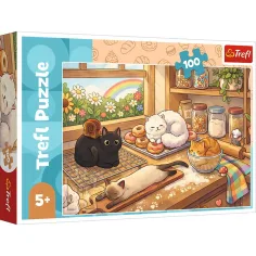 imagen de Malos gatitos rompecabezas de 100 piezas - Trefl 1