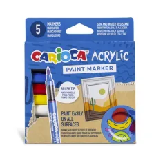 Marcador acrílico de 5 unidades - Carioca
