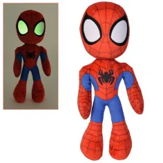 Marvel: Amigos Asombrosos - Spider-Man Figura de Peluche Póki con Ojos que Brillan en la Oscuridad 25cm