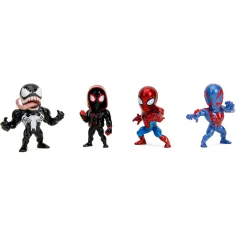 imagen de Marvel: Set de figuras de metal de Spider-Man de 4 piezas 6,5 cm - Simba Toys 2