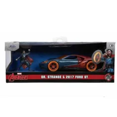 Marvel: figura de Dr. Strange y modelo de coche Ford GT 2017 1/32 - Simba Toys