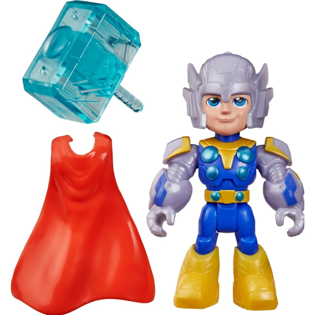 imagen de Marvel Iron Man y sus fantásticos amigos: figura de Thor con accesorios - Hasbro 2
