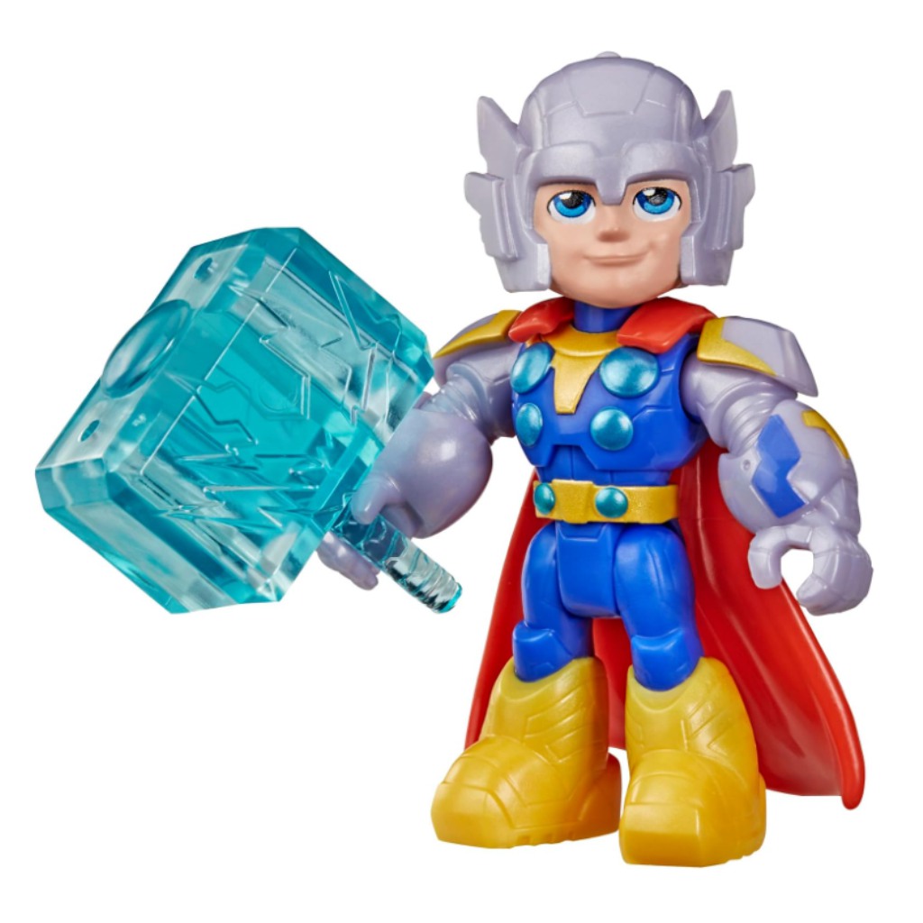 imagen de Marvel Iron Man y sus fantásticos amigos: figura de Thor con accesorios - Hasbro 3