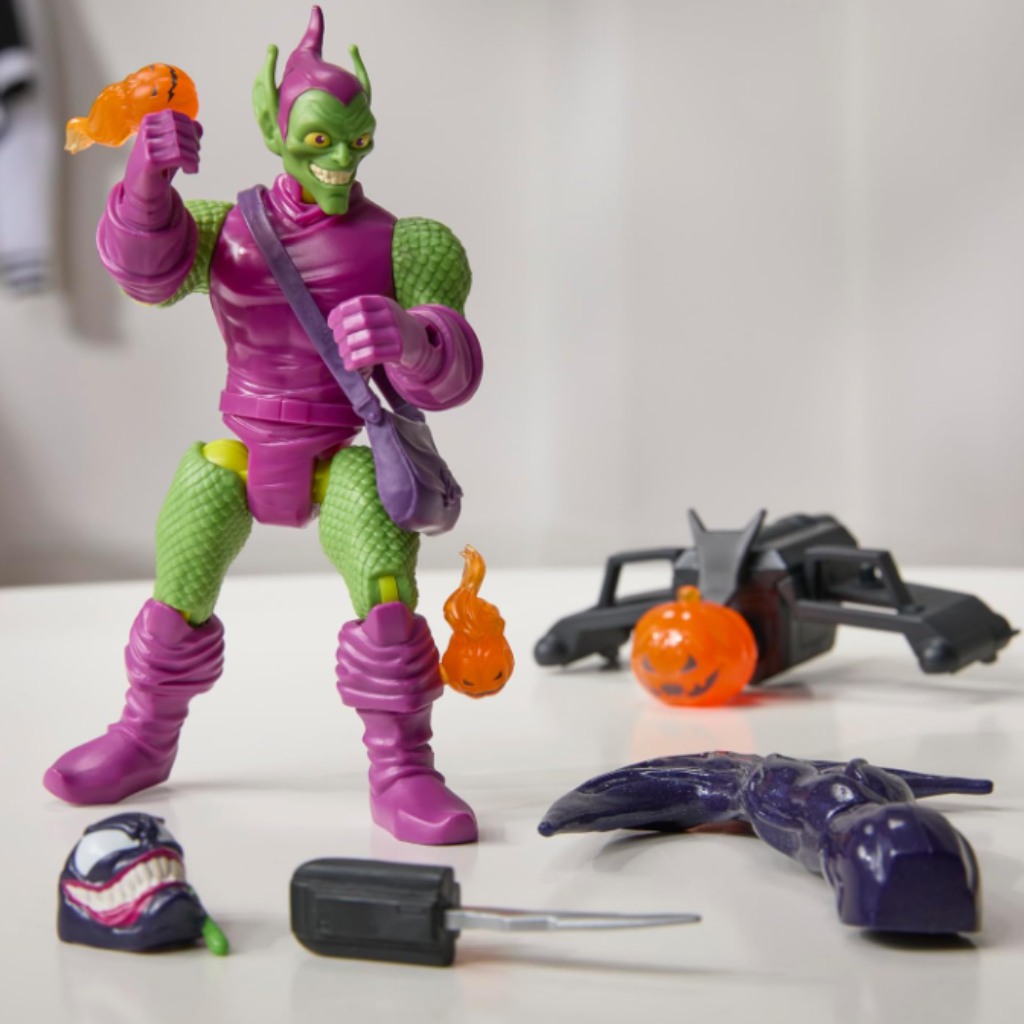 imagen de Marvel Mix Mashers: Figura de Duende Verde de Spider-Man con accesorios - Hasbro 4