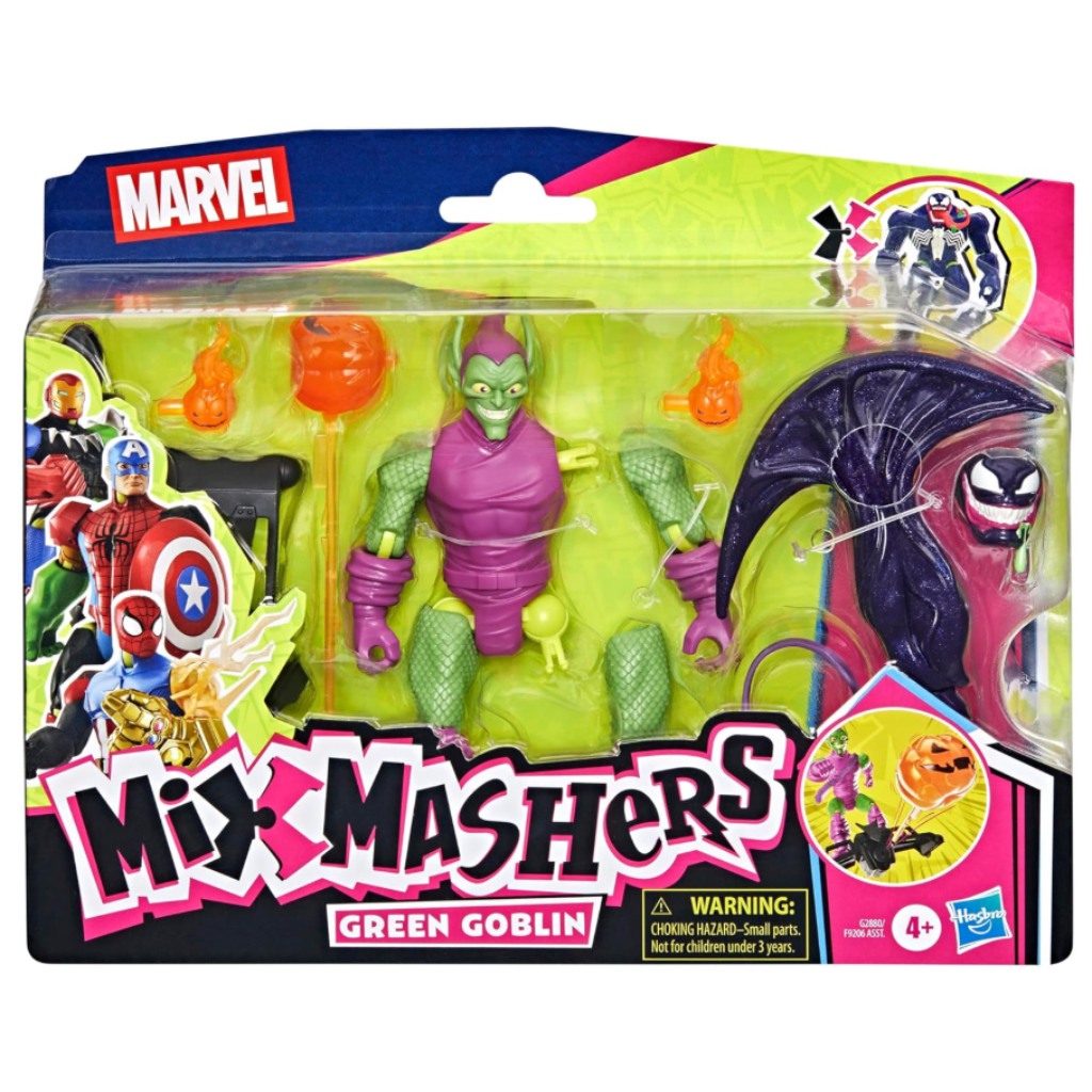 Marvel Mix Mashers: Figura de Spider-Man con Duende Verde y accesorios - Hasbro