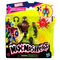 Marvel Mix Mashers: Figura de Spider-Man Miles Morales con accesorios - Hasbro