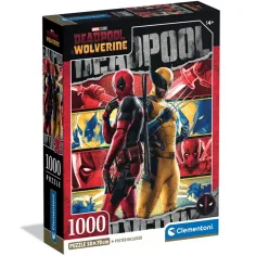 Marvel: Puzzle de 1000 piezas de Deadpool y Wolverine - Clementoni