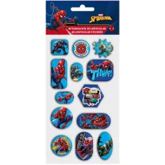 Marvel: Set de pegatinas holográficas 3D de Spiderman de 13 piezas