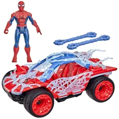 imagen de Marvel Spider-Man ActionVerse: figura de Spider-Man con coche y proyectil de telaraña extensible - Hasbro 2