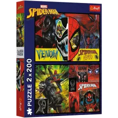 Marvel: Spider-Man vs Venom rompecabezas de 2x200 piezas - Trefl