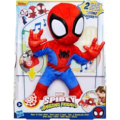 Marvel Spidey y sus maravillosos amigos: Spidey de peluche interactivo que baila - Hasbro