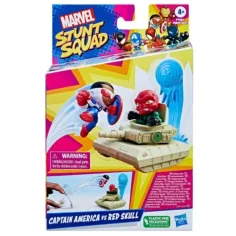 Marvel Stunt Squad: Capitán América vs. Cráneo Rojo juego de lanzamiento - Hasbro
