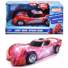 Marvel: Vehículo de personaje de Spider-Man Light Hero con efectos de luz y sonido - Jada Toys