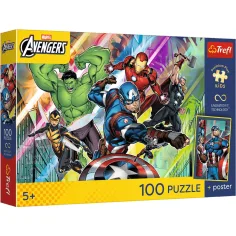 Marvel Vengadores Fuerza y poder puzzle de 100 piezas - Trefl