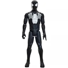 imagen de Marvel Vengadores: Titan Series Spider-Man figura de traje negro de 30 cm - Hasbro 2