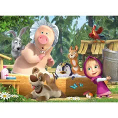 imagen de Masha y el Oso baño 24 piezas maxi puzzle 70x50cm - Lisciani 2