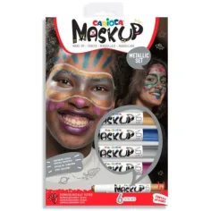 MaskUp Metallic set de 6 pinturas faciales - Carioca