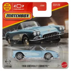 Matchbox: 1958 Chevrolet Corvette coche en miniatura 1/64 - Mattel