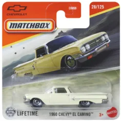 Matchbox: 1960 Chevy El Camino coche de juguete beige 1/64 – Mattel