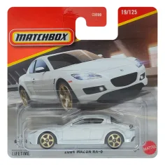 Matchbox: 2004 Mazda RX-8 coche blanco 1/64 - Mattel