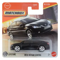 Matchbox: 2016 Nissan Sentra coche negro 1/64 - Mattel