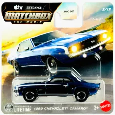 Matchbox A Film: 1969 Chevrolet Camaro coche de juguete 1/64 - Mattel