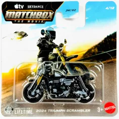 Matchbox A Film: 2024 Triumph Scrambler motocicleta 1/64 - Mattel