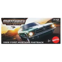 Matchbox A Película: 1968 Ford Mustang Fastback cochecito de papel 1/64 – Mattel