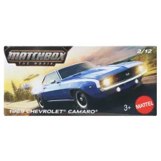 Matchbox A Película: 1969 Chevrolet Camaro cochecito en caja de cartón 1/64 – Mattel