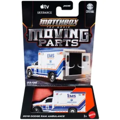 Matchbox A película: 2019 Dodge RAM Ambulancia cochecito desplegable 1/64 – Mattel
