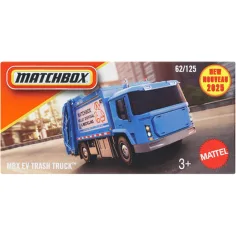 Matchbox: Camión de Basura MBX EV de Cartón Pequeño 1/64 - Mattel