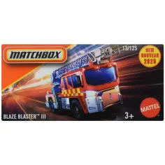 Matchbox: Camión de bomberos Blaze Blaster III en caja de cartón 1/64 - Mattel