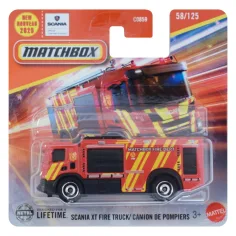 Matchbox: Camión de bomberos Scania XT 1/64 - Mattel