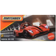 Matchbox: Coche pequeño Radical SR3 XXR en caja de cartón 1/64 - Mattel