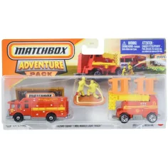 Matchbox: Conjunto de cochecito de Hazard Squad con remolque 1/64 - Mattel
