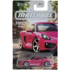 Matchbox Ícono Porsche Cayman rosa cochecito 1/64 – Mattel