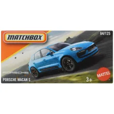 Matchbox: Porsche Macan S en caja de cartón cochecito 1/64 - Mattel