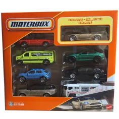 Matchbox: set de 8 coches pequeños con coche exclusivo Aston Martin DBS Volante - Mattel
