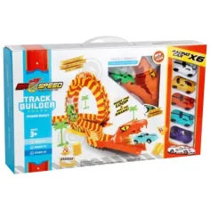 Max Speed Anakonda set de autopista con 6 coches pequeños
