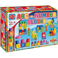 Bloques de construcción ABC Maxi Blocks, 64 piezas - D-Toys